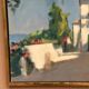 Original Swedish Oil on Canvas – “Town” by Mats Rydstern – Signed – Vintage & Framed – 37 × 49 cm (14.6" × 19.3")