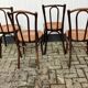 4 Thonet and Fischel bistro chairs