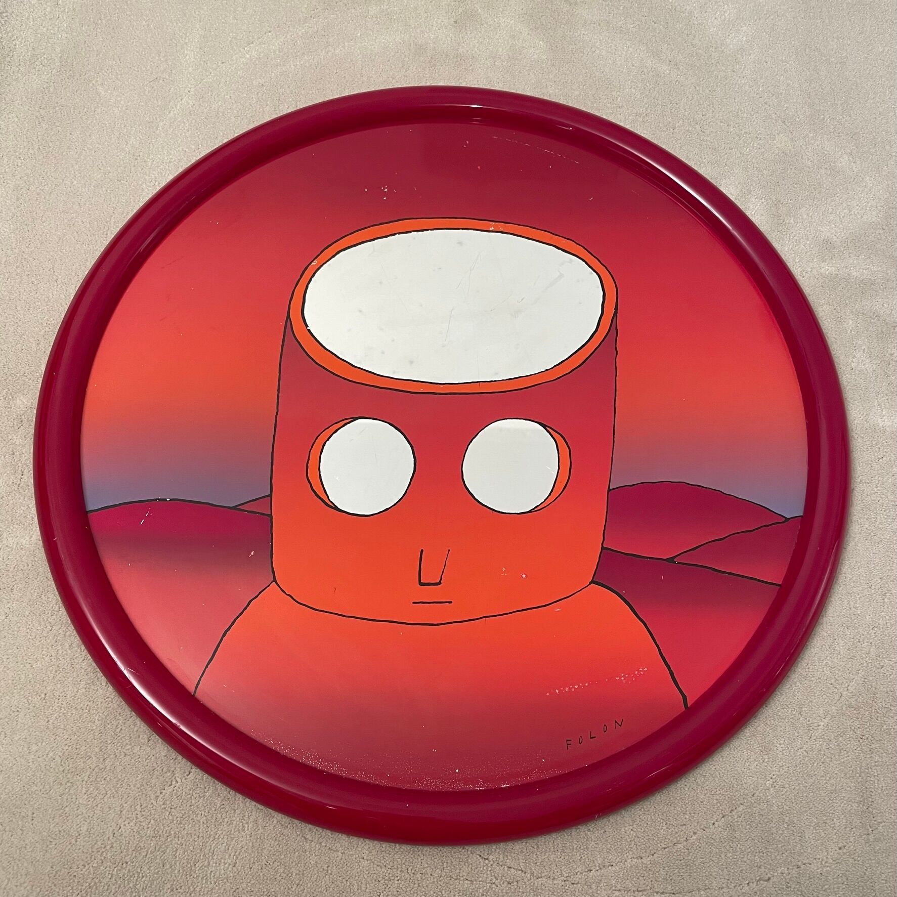 Réflexion mirror by Jean Michel Folon, 1970