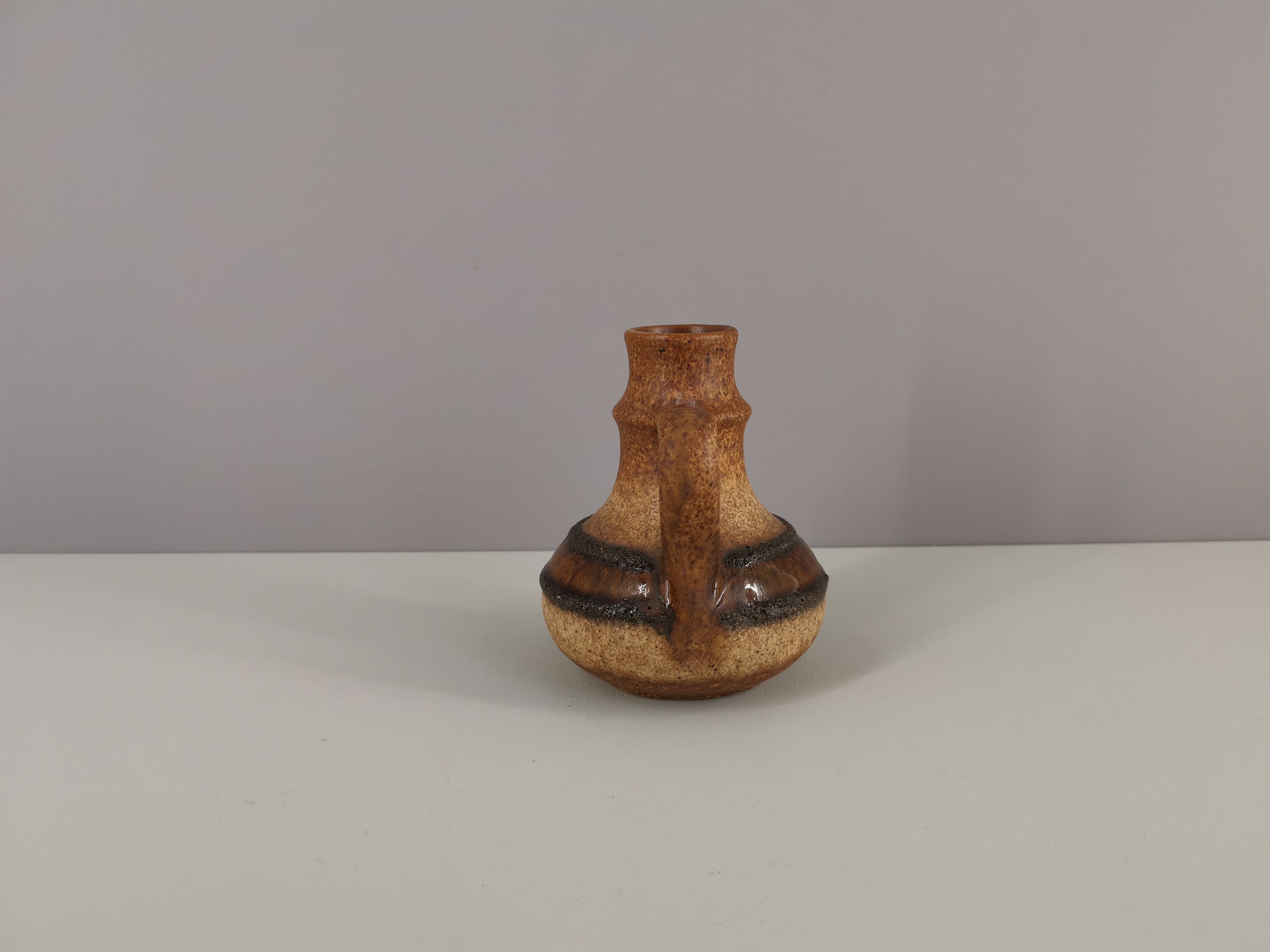 French soliflore vase in enamelled sandstone, 50