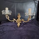Louis xv style bronze wall lamp