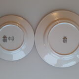 Set of 4 porcelain plates from Sarreguemines - pyroblan - cordoba model