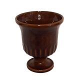 Medici vase planter in brown ceramic