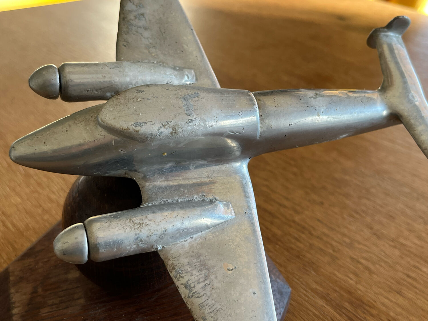 Old aluminum aircraft