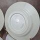 Assiettes Gien modernistes à pois dorés – lot de 9