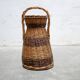 Vintage wicker and rattan basket