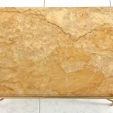 Marble and gilded metal coffee table