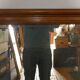 Mirror with molded solid oak frame 81x135cm