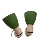 Vintage green wall lights