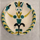 Plates and dish signed by Roger Capron, Vallauris.