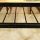 Table basse formica fleuri & métal 1960
