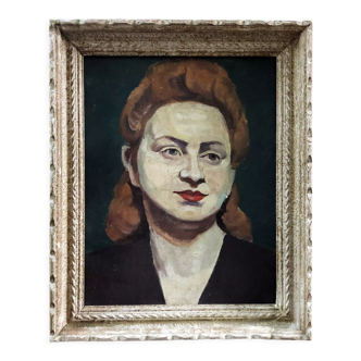 Tableau 40's "Portrait de femme"