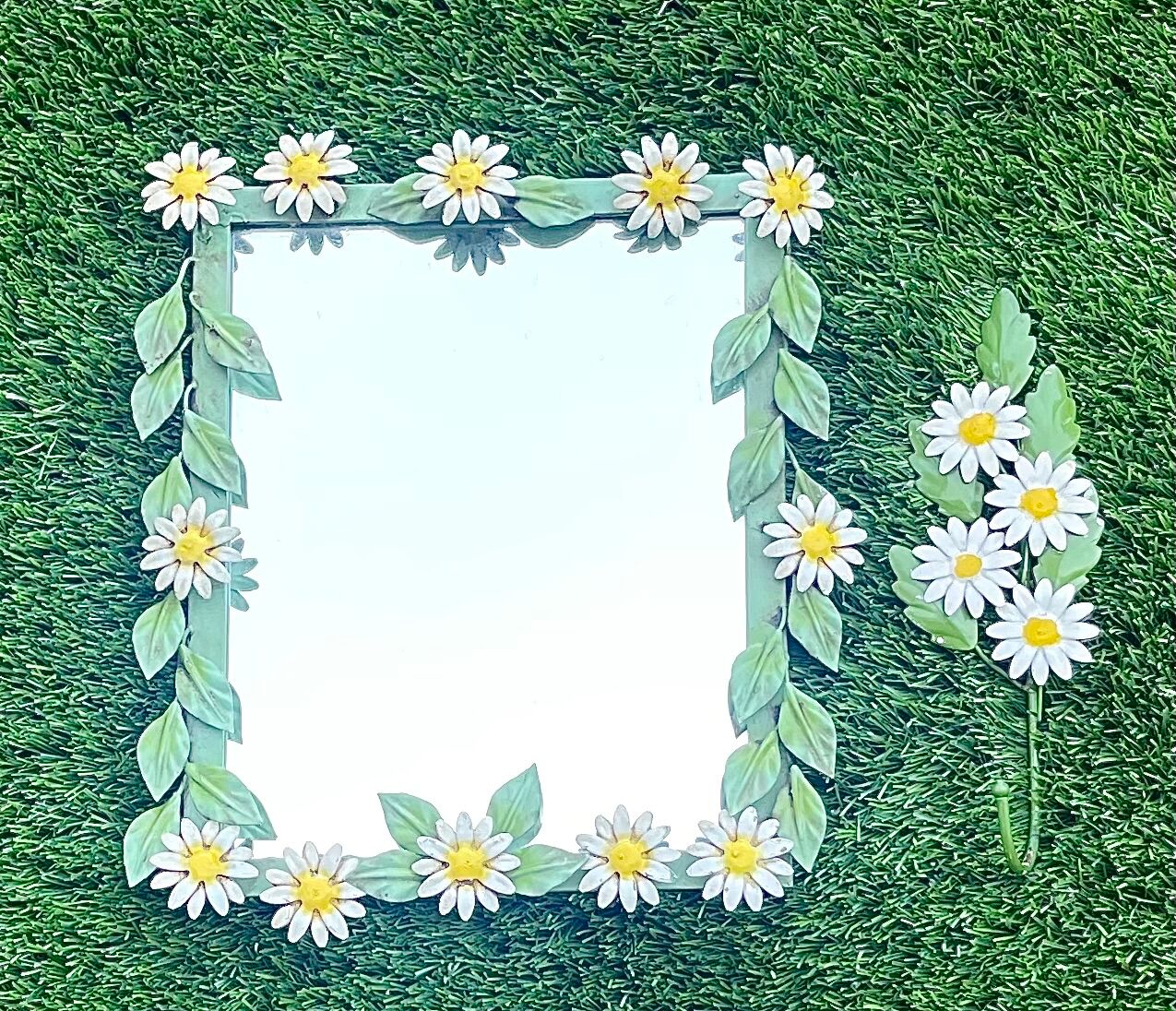 Vintage Italian metal mirror