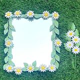 Vintage Italian metal mirror
