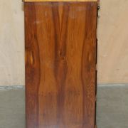 Vintage walnut commode with sliding top in Butler style.