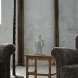 Nesting tables in oak, made by a Danish cabinetmaker, mid-century modern, 1960s.