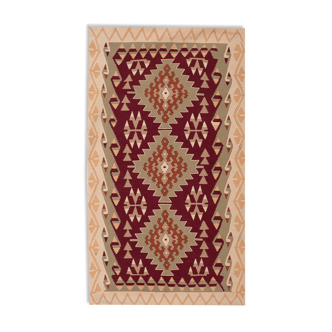 Tapis vintage turc kayseri kilim rug 122 x 225 cm