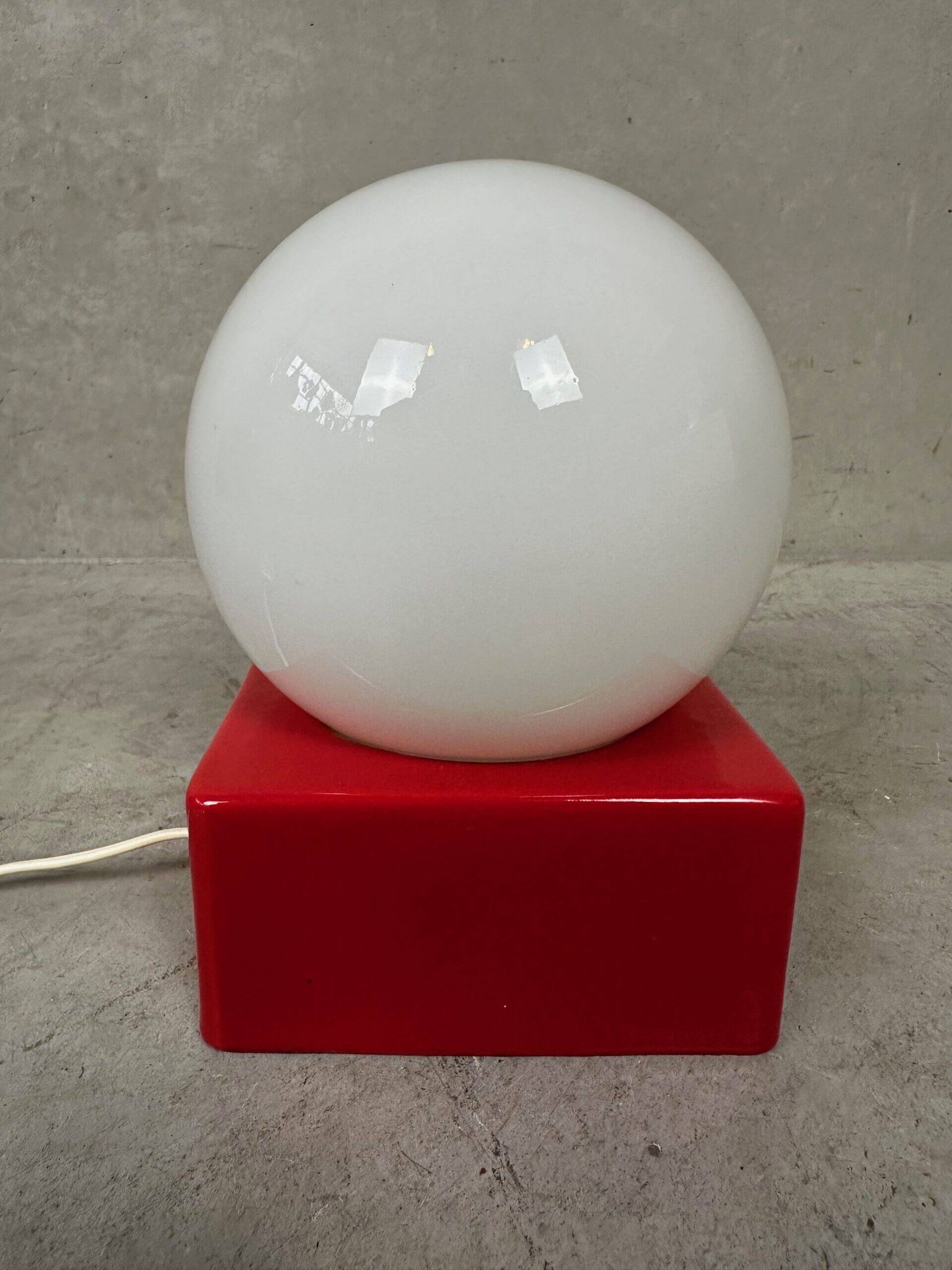 Lampe vintage de table/mur – porcelaine et opaline