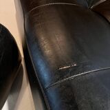 Leather poufs from Roche Bobois around 2000.