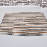 Oushak Vintage Stripe Hemp Rug sku 3683
