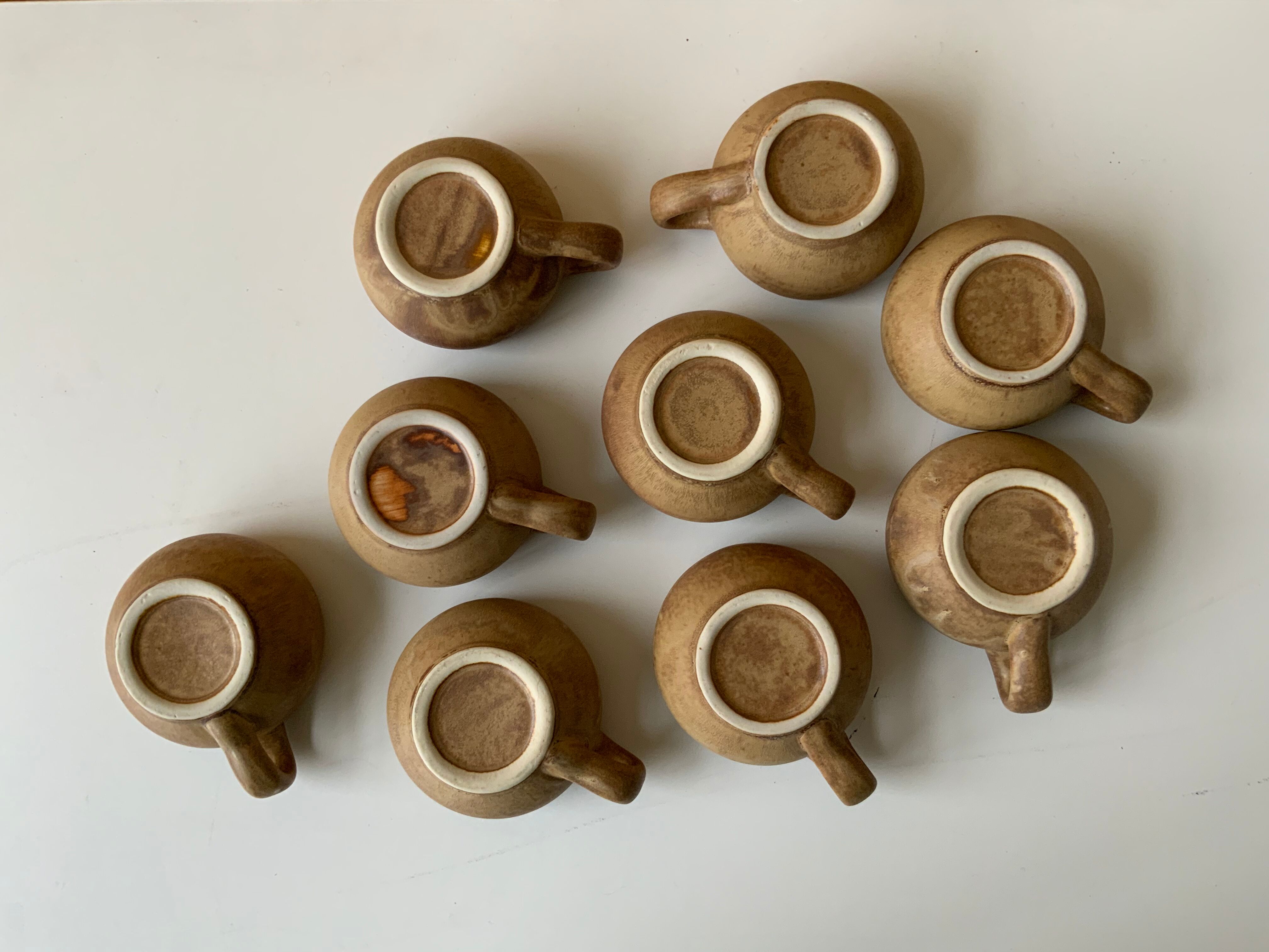 Vintage stoneware cups