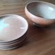Set de 6 grandes assiettes plates en grès