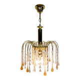 murano and crystal drops chandelier