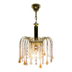 murano and crystal drops chandelier