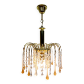 Lustre murano et gouttes en cristal