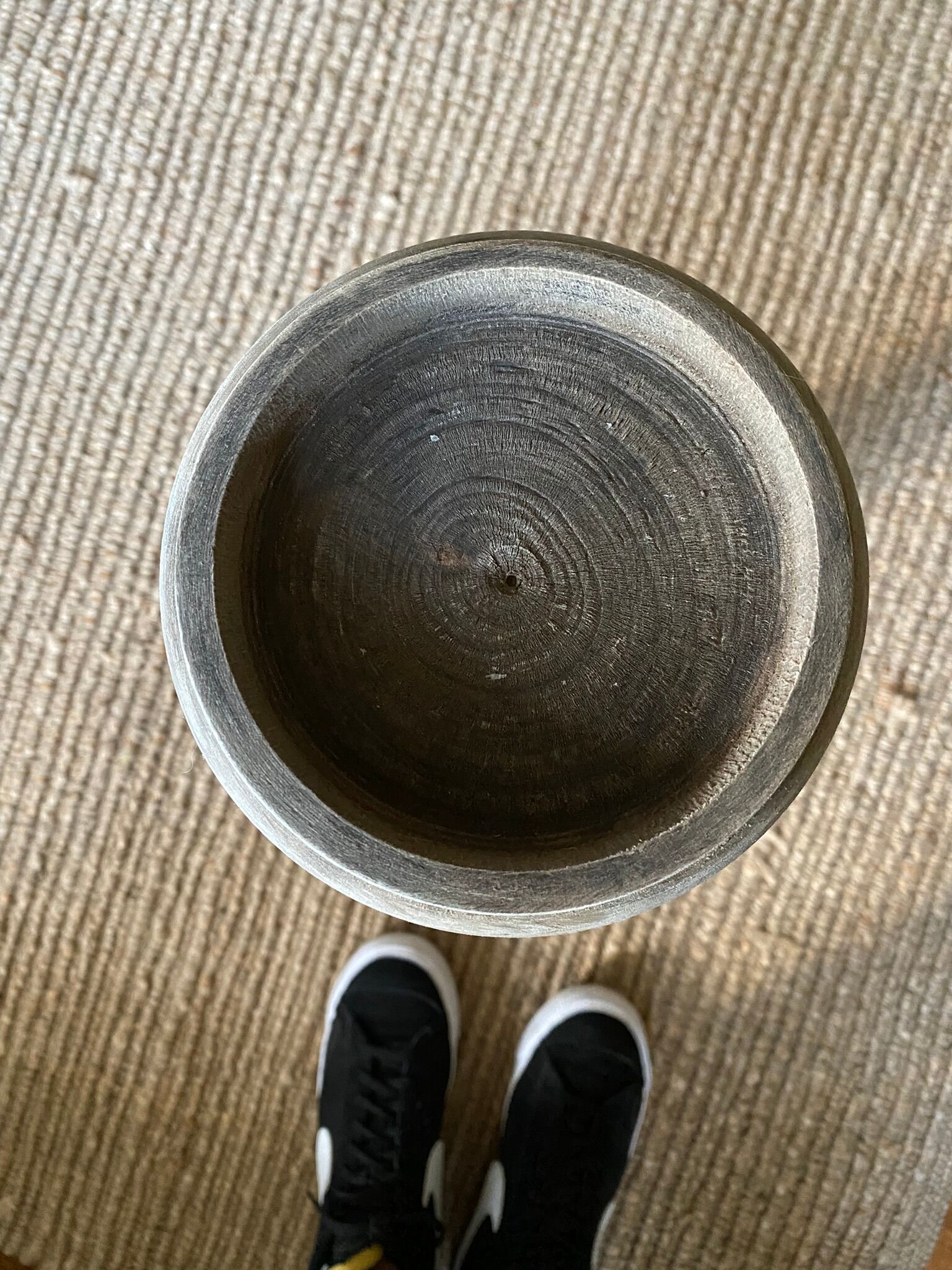 Old wooden church candle holder