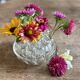XXL antique glass flower vase