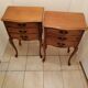 Pair of old wooden bedsides