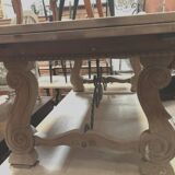 Table de style renaissance en chêne massif XX siècle Table Bureau