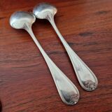 Christofle - Set of 5 Marot Bérain model table spoons in silver-plated metal