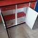 Buffet bas en formica rouge vintage kitsch