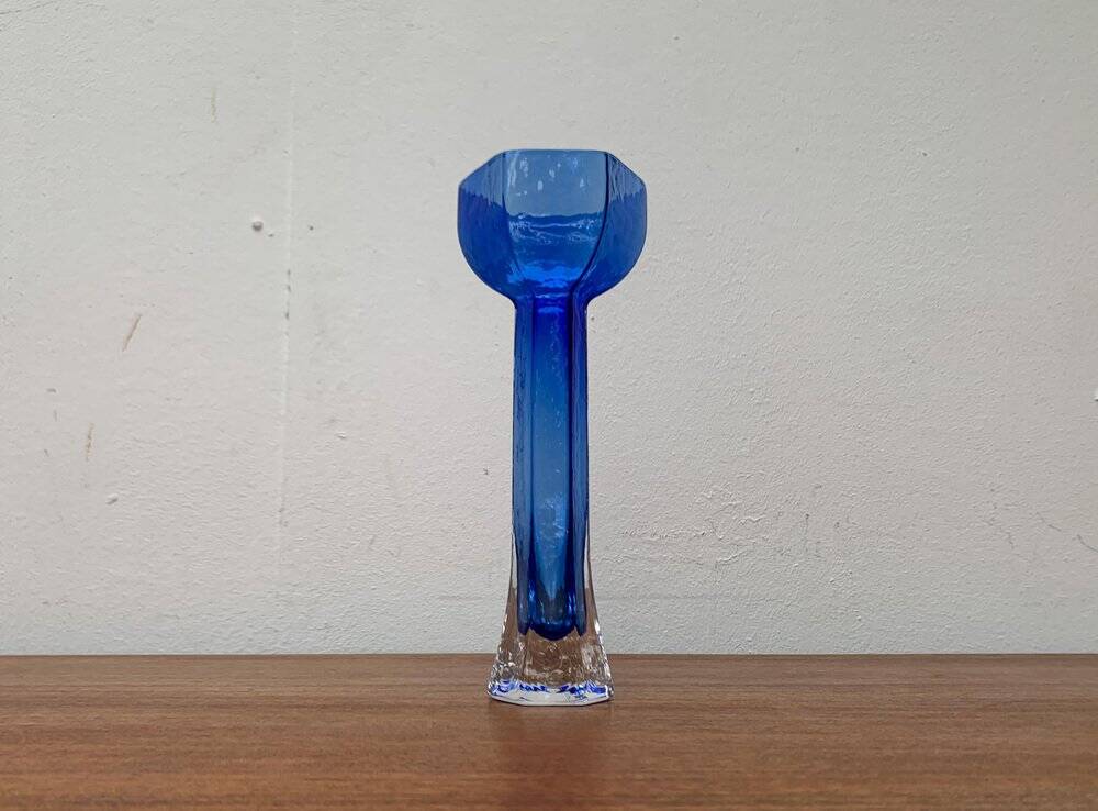 Vintage Glass Art Vase by Renate Stock for Sea Glasbruk, Sweden, 1970s