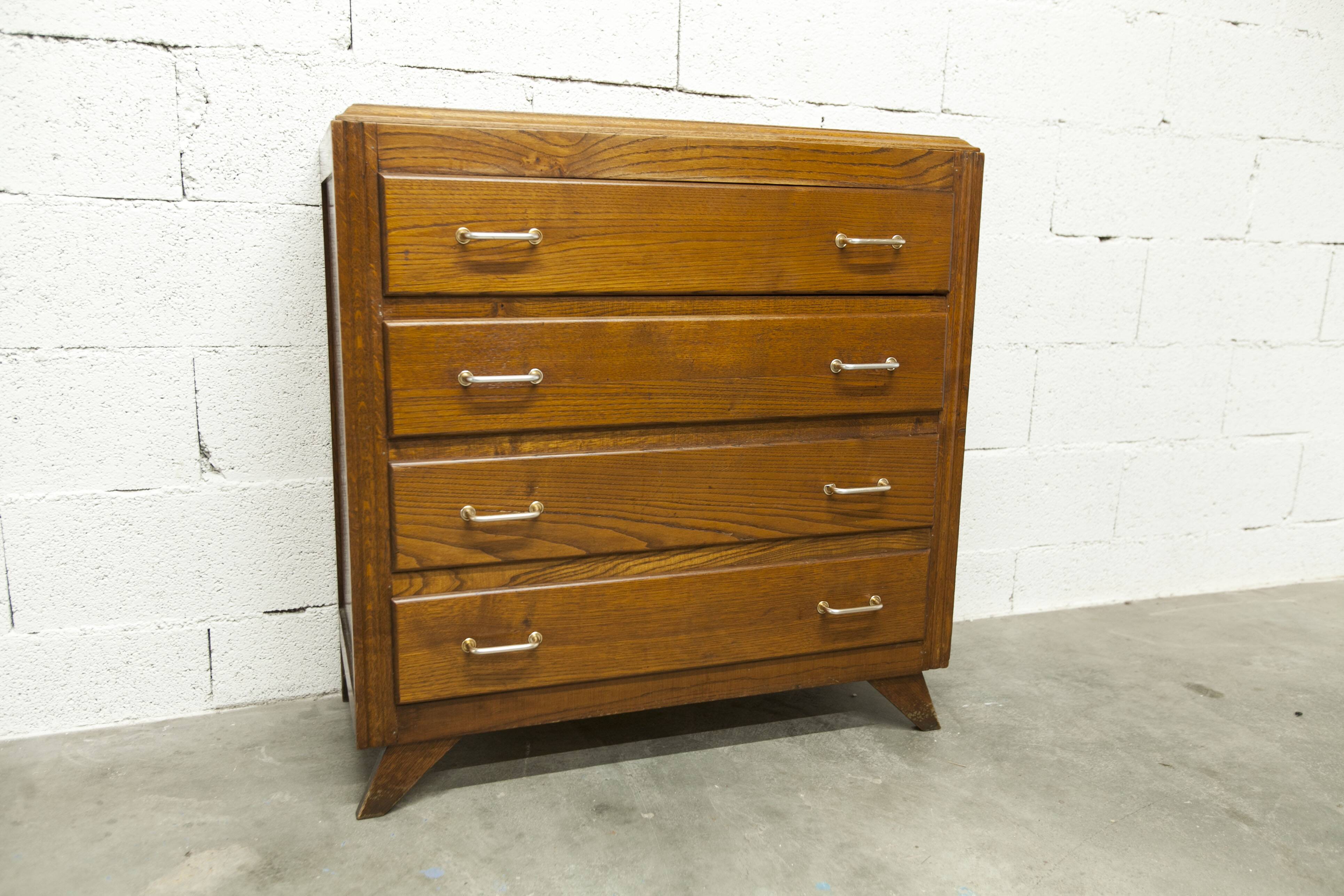 Commode 1930 art déco 86cm 4 tiroirs