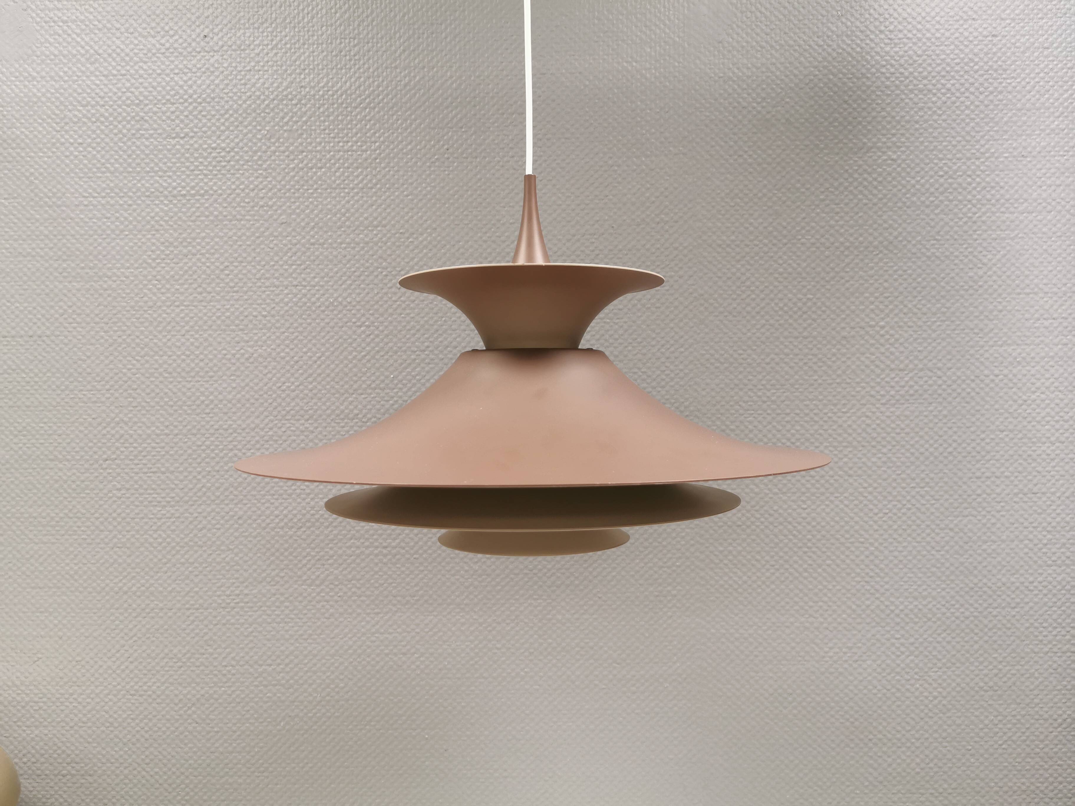 Radius hanging lamp, by Erik Balslev, for Fog & Mørup Denmark 1970s