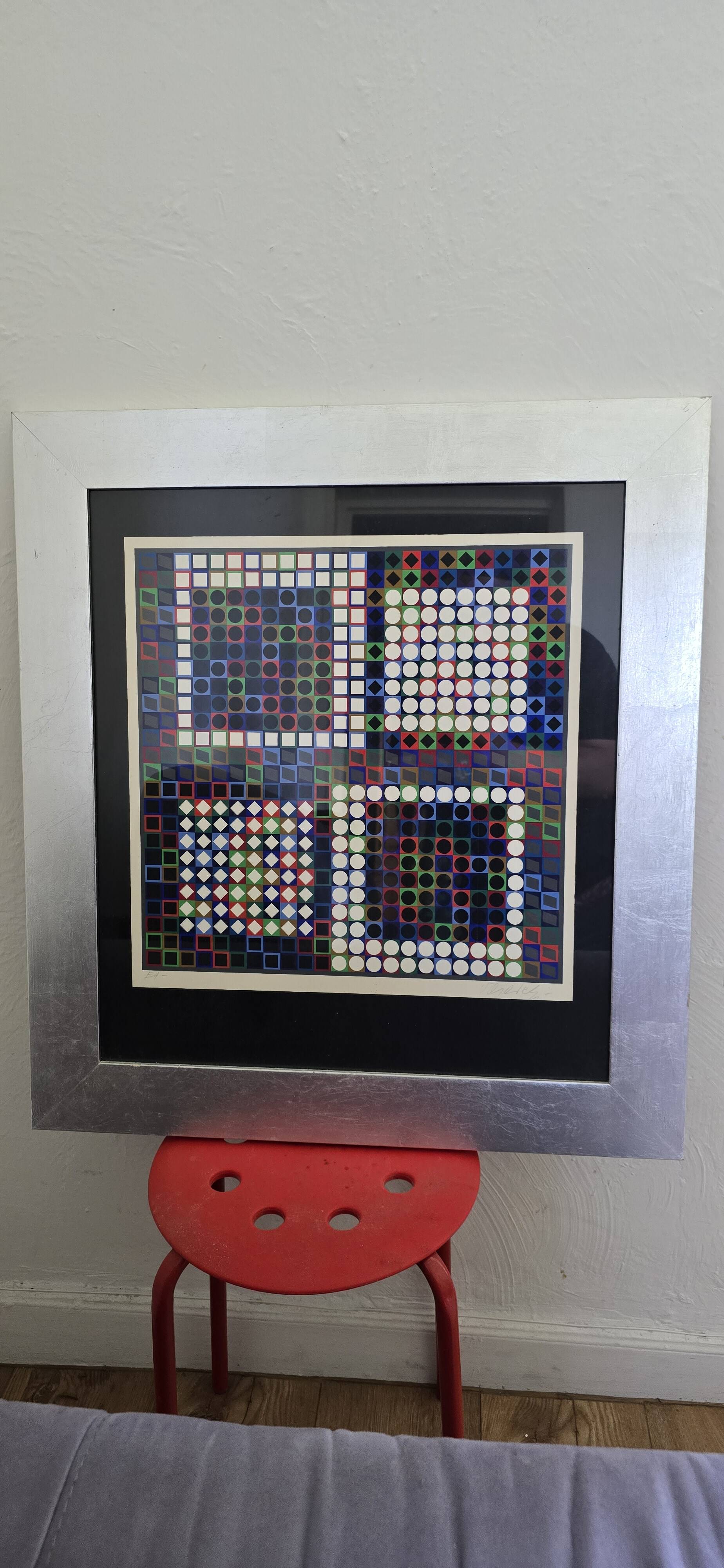 Victor Vasarely (1906-1997) - Kinetic Composition - Signed silkscreen print