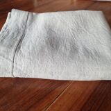 Antique French hand-woven sheet – Natural linen, early 20th century, 210 × 280 cm, 2 kg