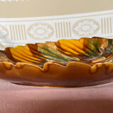 Vintage Vallauris leaf fruit bowl