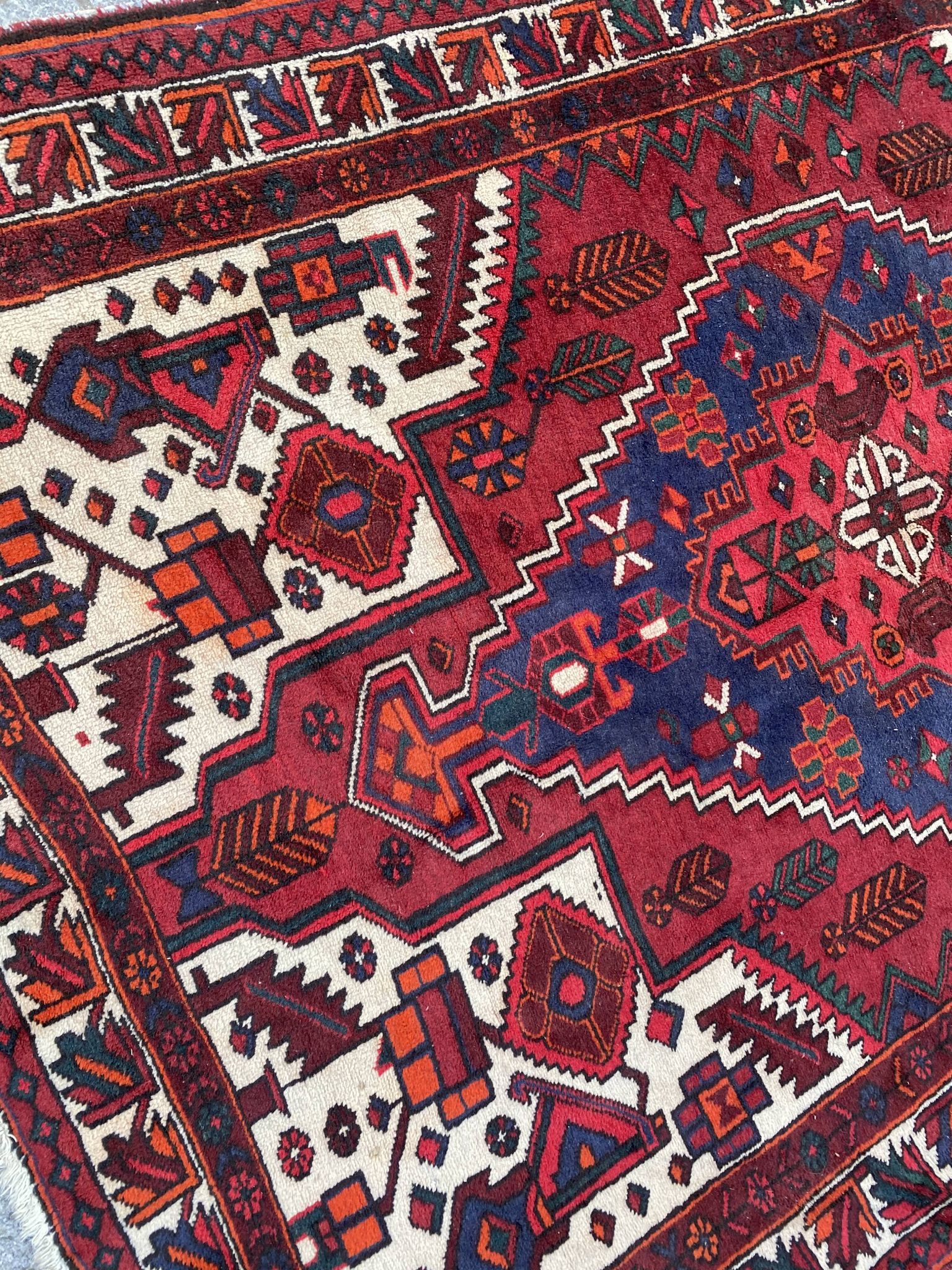 Tapis ancien persan Hamadan 160x218 cm