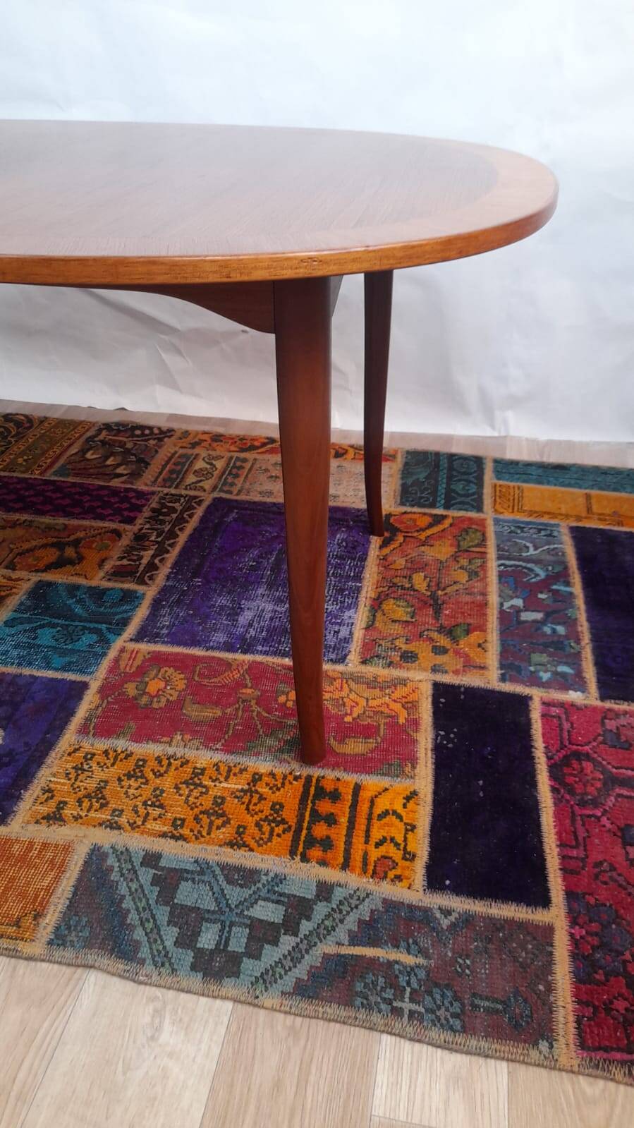 Scandinavian table "Ovalen" in birch, stamped Carl Malmsten, Sweden, 1960s.