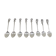 Ensemble de 8 cuillères en argent art nouveau