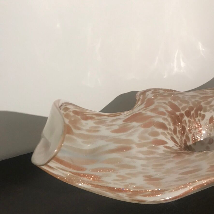 Glass cup by Fratelli and Toso in Murano