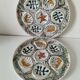 Set of oyster plates MBFA Pornic model Penerff, 1960s-70s.