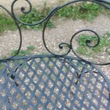 Banc de jardin en fer ancien