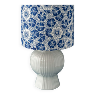 Royal Delft blue and white ceramic table lamp, handmade in the Netherlands, made to order.