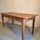Antique French cherry wood dining table, early 20th century