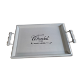 Restyled wooden top De Lux Chocolat 1735 Paris Patiné DP 1221302